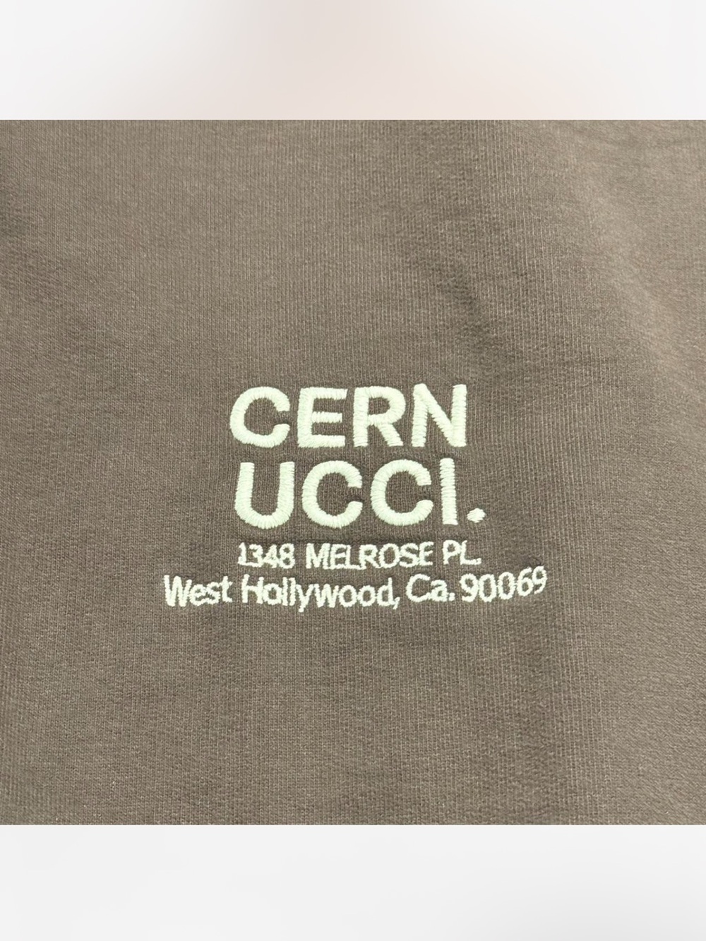 Vintage Cernucci Brown Hooded Sweatshirt - Picture 3 of 3